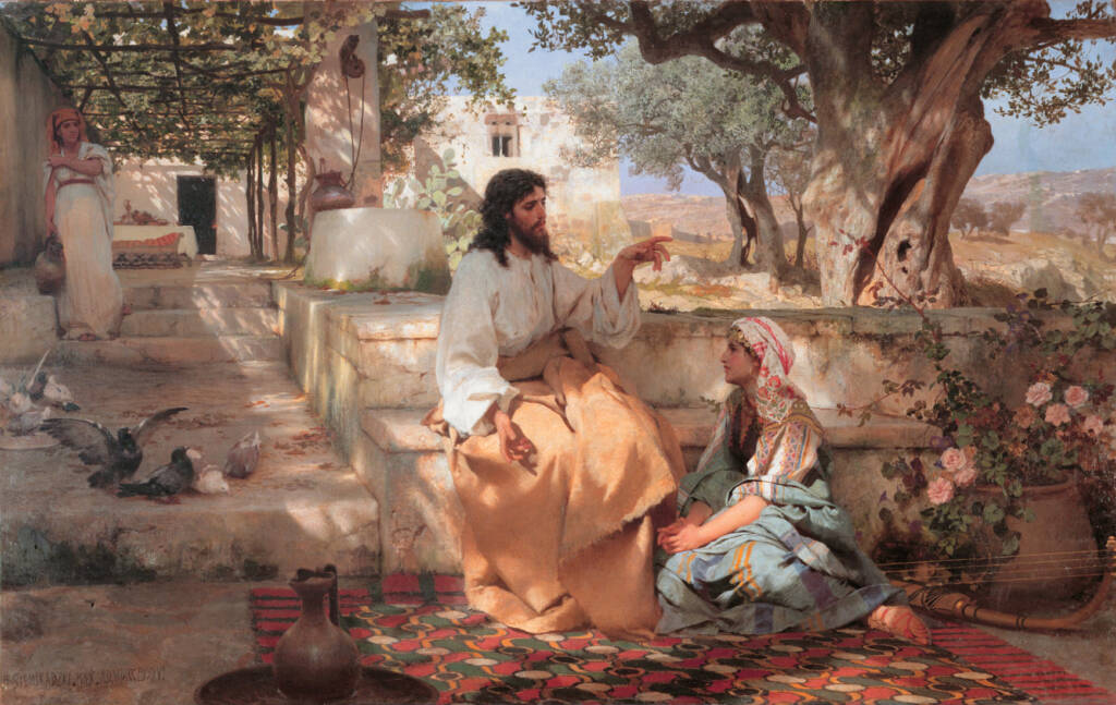 Christ with Martha and Maria, by Siemiradzki